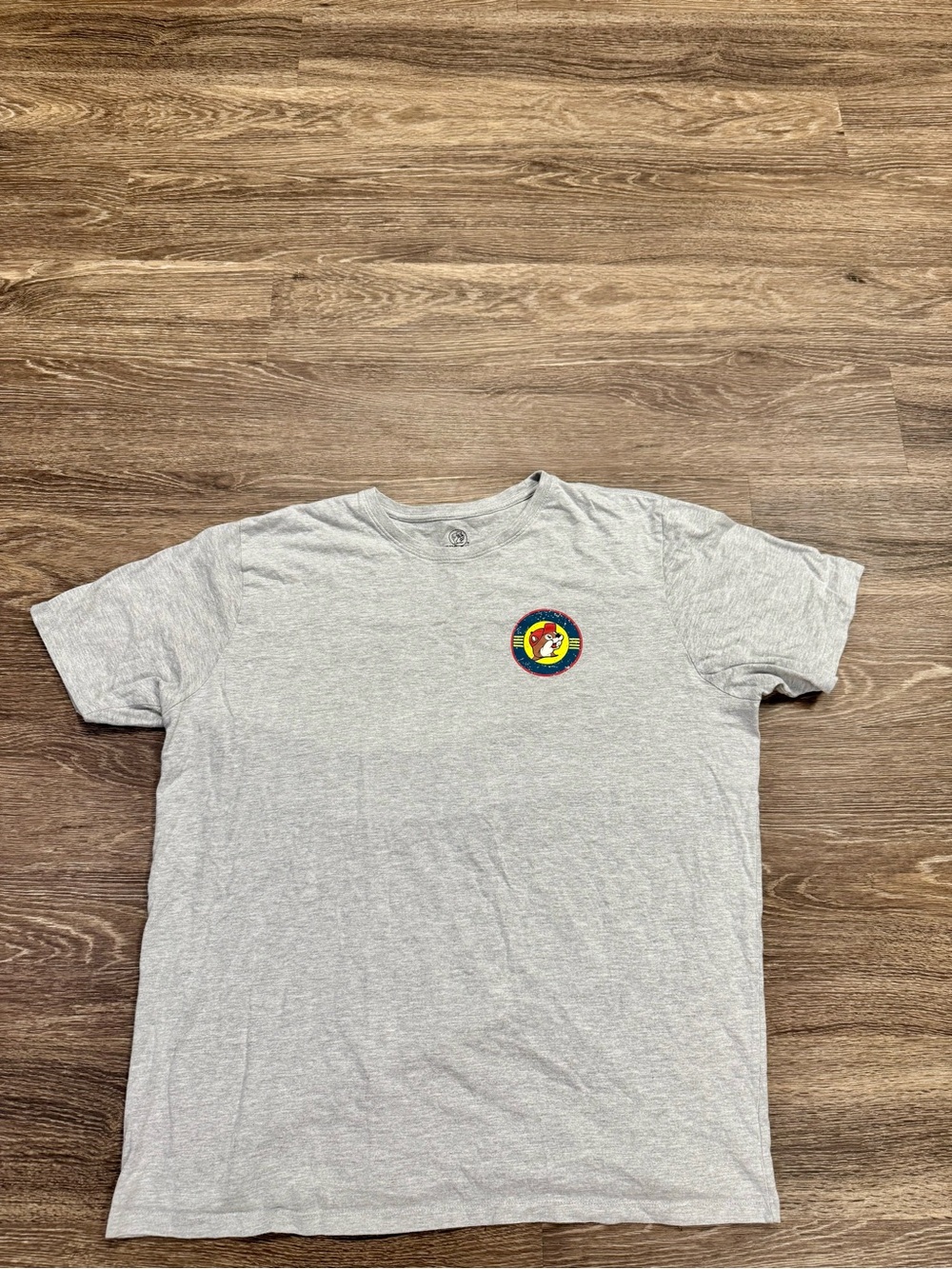 Buc-ee’s Men’s 2XL Gray Food & Gasoline Highway 82 Graphic T-Shirt